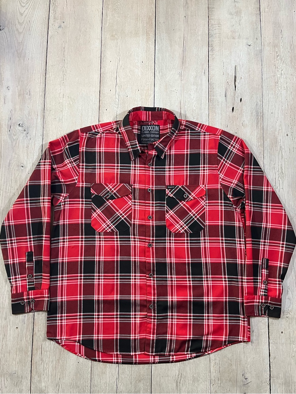 Dixxon Flannel Snap-On Limited Edition Mens Red Black Size 2X